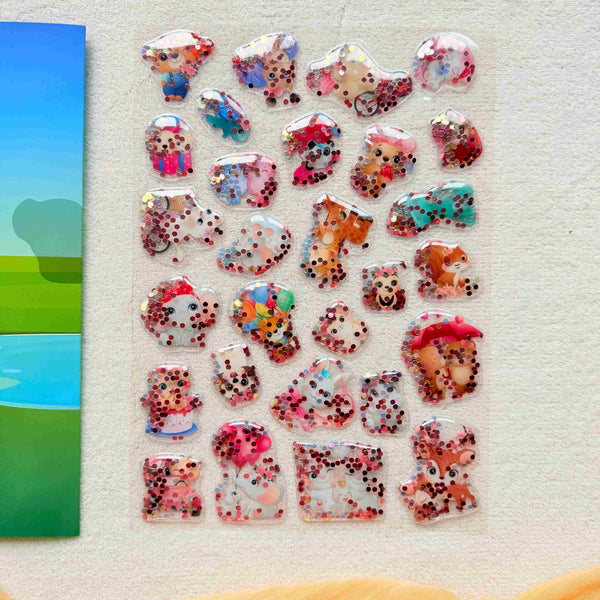 Bleščeče 3D nalepke