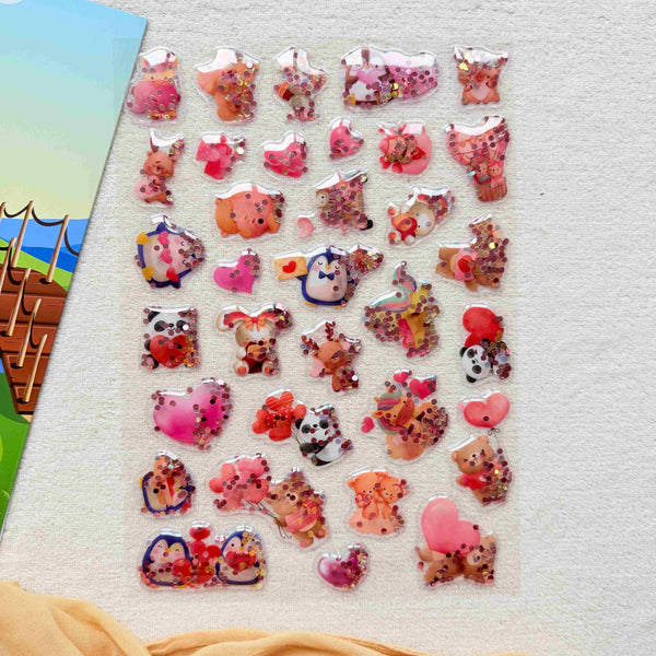 Bleščeče 3D nalepke