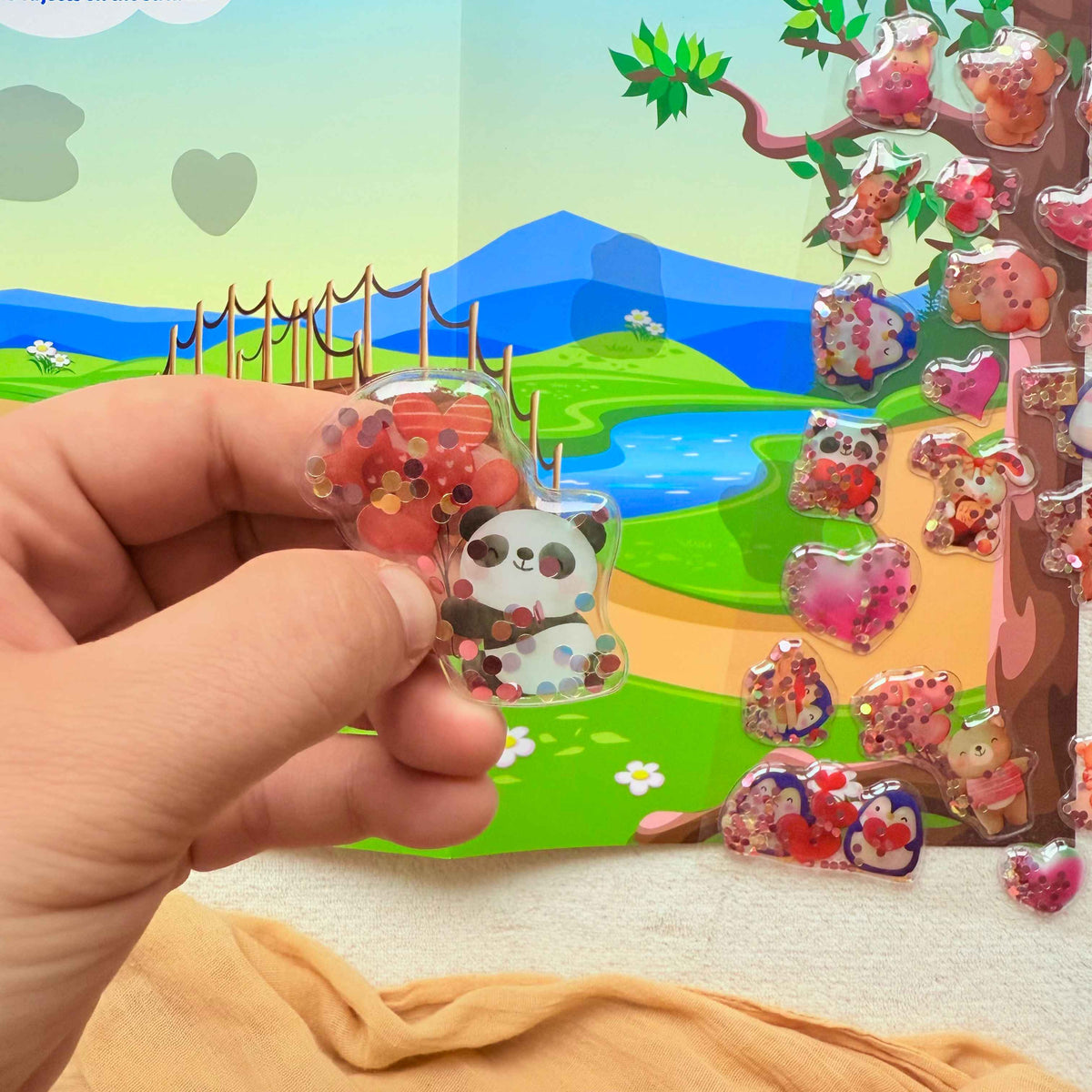 Bleščeče 3D nalepke